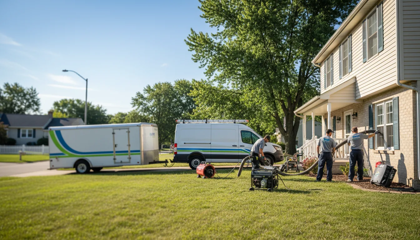 Flooded Basement Restoration And Cleanup With Repair in Newtonsville, OH near me